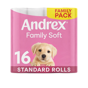 Andrex Classic Toilet Paper 2 Ply 4970.23.2 16 Rolls of 200 Sheets