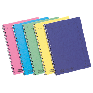 Europa Notebook 3154Z A4 Ruled Spiral Bound Pressboard Hardback Assorted Perforated 120 Pages Pack of 10