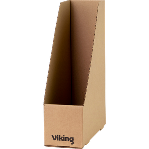 Viking Magazine File Cardboard A4 Brown Pack of 10
