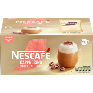 NESCAFÉ Gold Cappuccino Unsweetened Instant Coffee Sachets 14.2 g Pack of 50