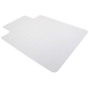 Viking Realspace Standard Chair Mat Polycarbonate Rectangular with Lip Transparent 120 x 90 cm Hard Floor