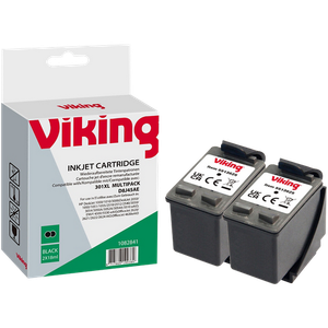 Viking 301XL Compatible HP Ink Cartridge CH563EEv1 Black Pack of 2 Duopack