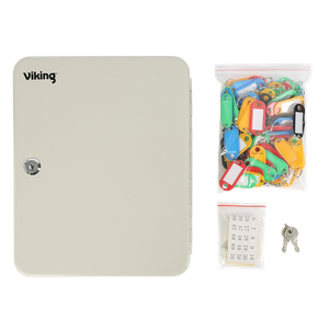 Viking Key Cabinet with Key Lock and 80 Hooks 240 x 75 x 300mm
