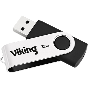 Viking USB Flash Drive USB 2.0 32 GB Black, Silver