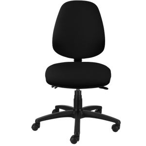 ENERGI-Plus Office Chair Basic Tilt Fabric Without armrest Height-Adjustable Seat Black 150 kg Task High Back