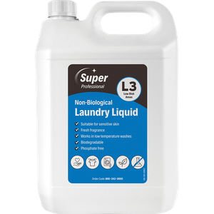 Super Professional Products L3 Laundry Detergent Non-Biological 5L