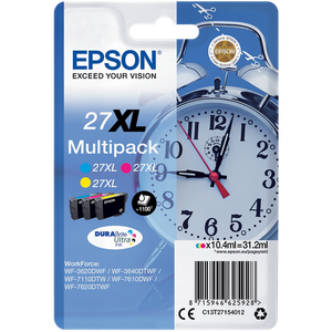 Epson 27XL Original Ink Cartridge C13T27154012 3 Colours Multipack Pack of 3