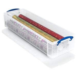 Really Useful Box Plastic Storage Box 22 L Transparent 25.5 x 80 x 15.5 cm