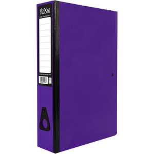 Pukka Brights Box Files Foolscap 75 mm Purple Pack of 10