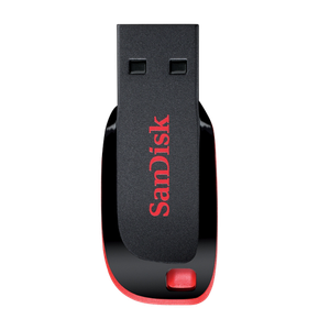 SanDisk USB 2.0 Flash Drive Cruzer Blade 32 GB Black, Red