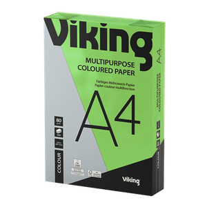 Viking Contrast A4 Coloured Paper Bright Green 80 gsm 500 Sheets