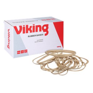 Viking Rubber Bands 90 x 6 mm Ø 57 mm Beige 500 g