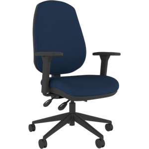 Energi-24 Office Chair Synchro Tilt Fabric Height-Adjustable Armrest Height-Adjustable Seat Blue 150 kg Air-Care