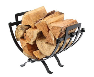 Mansion Black Folding Log Holder