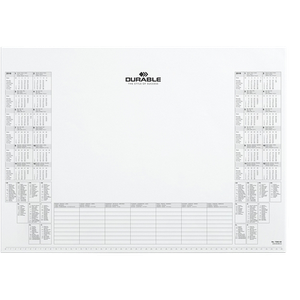 DURABLE Desk Mat 7292/02 Paper White 57 x 41 cm 25 Sheets
