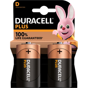 Duracell Batteries LR20 Pack of 2