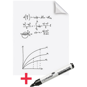Legamaster Magic Chart Dry Erase Film Plain A1 25 Sheets
