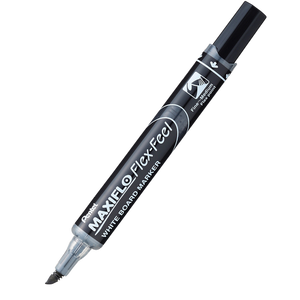 Pentel Maxiflo FlexFeel Whiteboard Marker Black Fine Bullet -