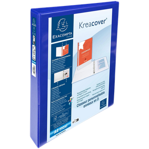  25 mm Ring Binder PP (Polypropylene) A4 2 Rings Blue Presentation