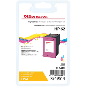Viking 62 Compatible HP Ink Cartridge C2P06AE Cyan, Magenta, Yellow