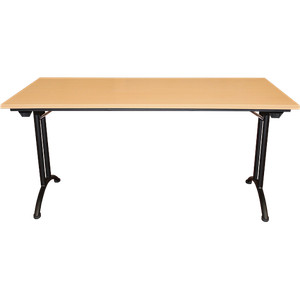 Viking Realspace Standard Rectangular Folding Table Beech Steel, Wood Brown 1,600 x 800 x 750 mm