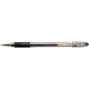 Pilot G-1 GRIP Rollerball Pen Medium 0.4 mm Black Pack of 12