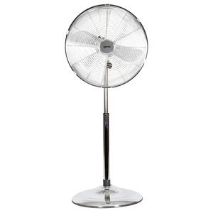 igenix Height Adjustable Pedestal Fan Main 3 Speeds 130 cm Grey DF1660 40.6 cm