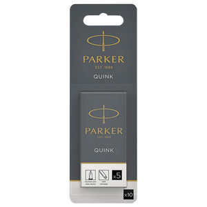 Parker Fountain Pen Refill Fountain Black 1950206 Pack of 10