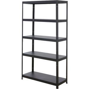 BiGDUG Steel Shelving Unit 1,000 x 400 x 1,800 mm Black