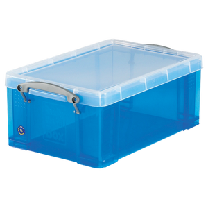 Really Useful Box Plastic Storage Box 9 L Blue 25.5 x 39.5 x 15.5 cm