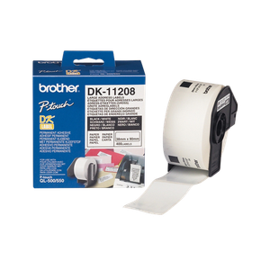 Brother QL Labels DK-11208 Adhesive White 38 x 90 mm 400 Labels