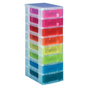 Really Useful Box Plastic Storage Unit 56 L Assorted 35 x 40 x 8.5 cm