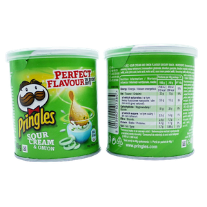 Pringles Crisps Sour Cream and Onion 40g Pack of 12