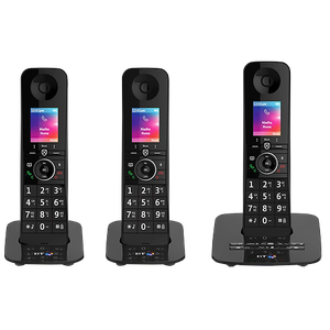 BT Premium Cordless Telephone 90632 Black Trio Handset