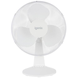 igenix Desk Fan Main 3 Speeds 53 cm White DF1610 40.6 cm