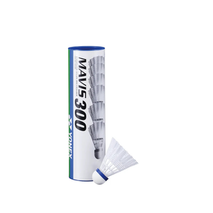 Yonex Mavis 300 Shuttlecocks - White - Fast- Tube of 6