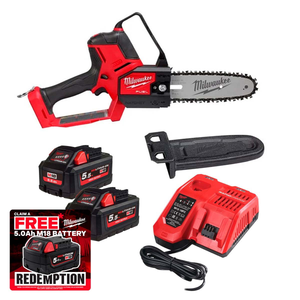 Milwaukee M18 FHS20-552 18V FUEL™ HATCHET™ 20cm Pruning Saw with 2x 5.5Ah Batteries