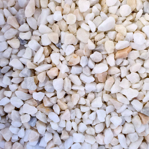 Polar White Marble Chippings (8mm-12mm) Decorative Stone - 1kg sample
