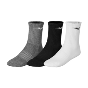 Mizuno Drylite Calze x 3 - White/Black/Melange