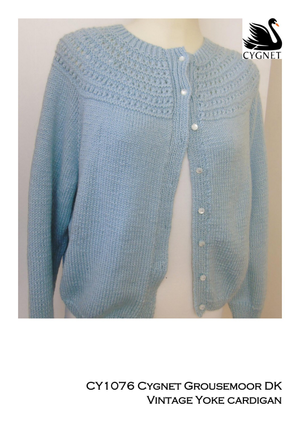Cardigan in Cygnet Grousemoor DK (CY1076) - PDF - Print at Home