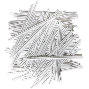 4" White Plastic Twist Ties