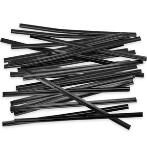 4" Black Paper Twist Ties