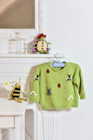 Child's Bug Sweater Knitting Pattern