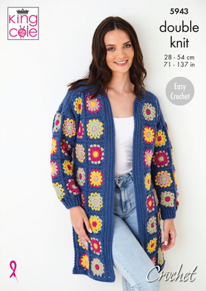 Cardigans in King Cole Merino Blend DK (5943)