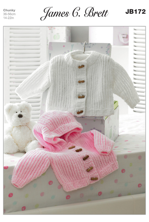 Jackets in James C. Brett Flutterby Chunky (JB172)