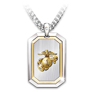 The Courage To Serve U.S. Marine Corps Pendant Necklace