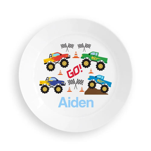 Monster Truck Kids Plate