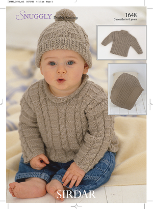 Sweaters, Blanket and Hat in Sirdar Snuggly DK (1648)