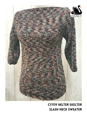 Sweater in Cygnet Helter Skelter Chunky (CY1119) - PDF - Print at Home