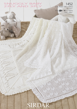 Shawls in Sirdar Snuggly 2 Ply and 3 Ply (1452)